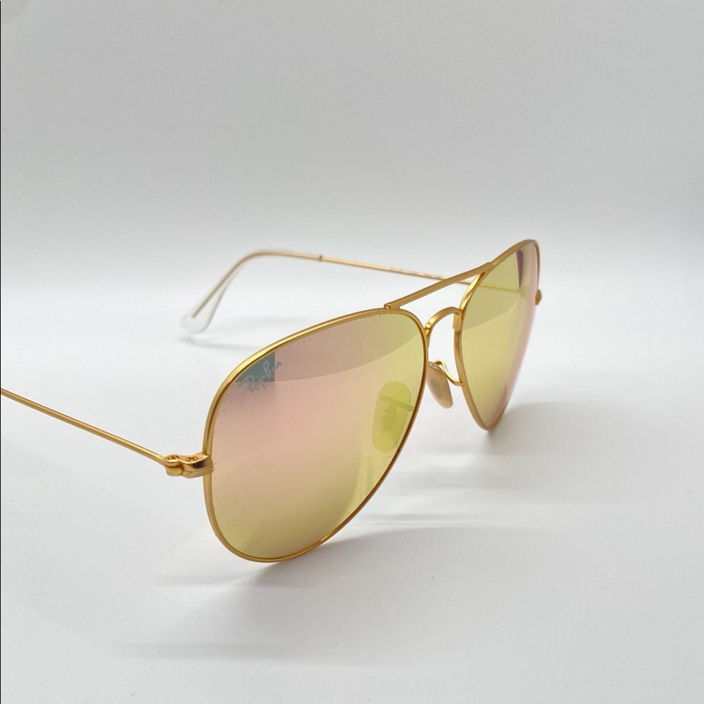 Ray Ban Aviator Pink Flash RB3025 sunglasses - Picture 7 of 7
